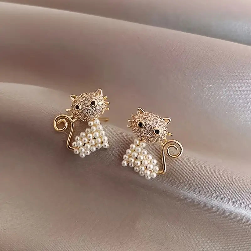 Pendientes “Cat Pearl”