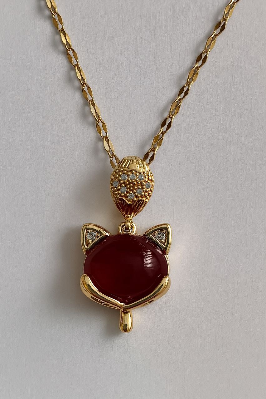 Collar Lucky Cat Rubí