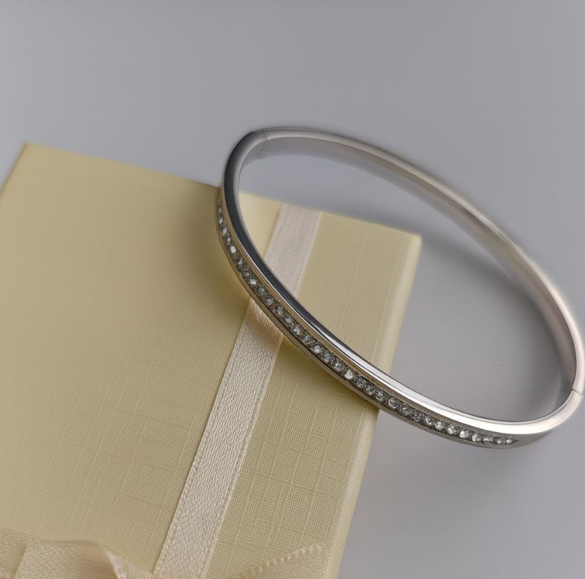 Pulsera Brillo Plateado