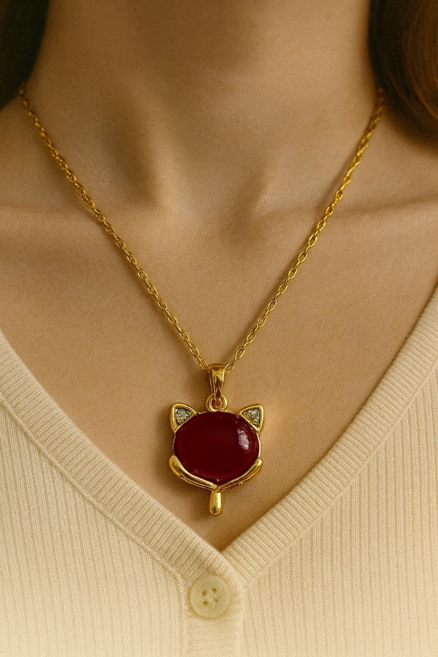 Collar Lucky Cat Rubí