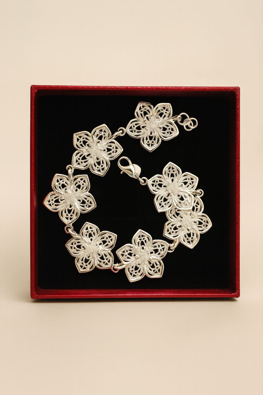 Pulsera “Flor de Encaje”