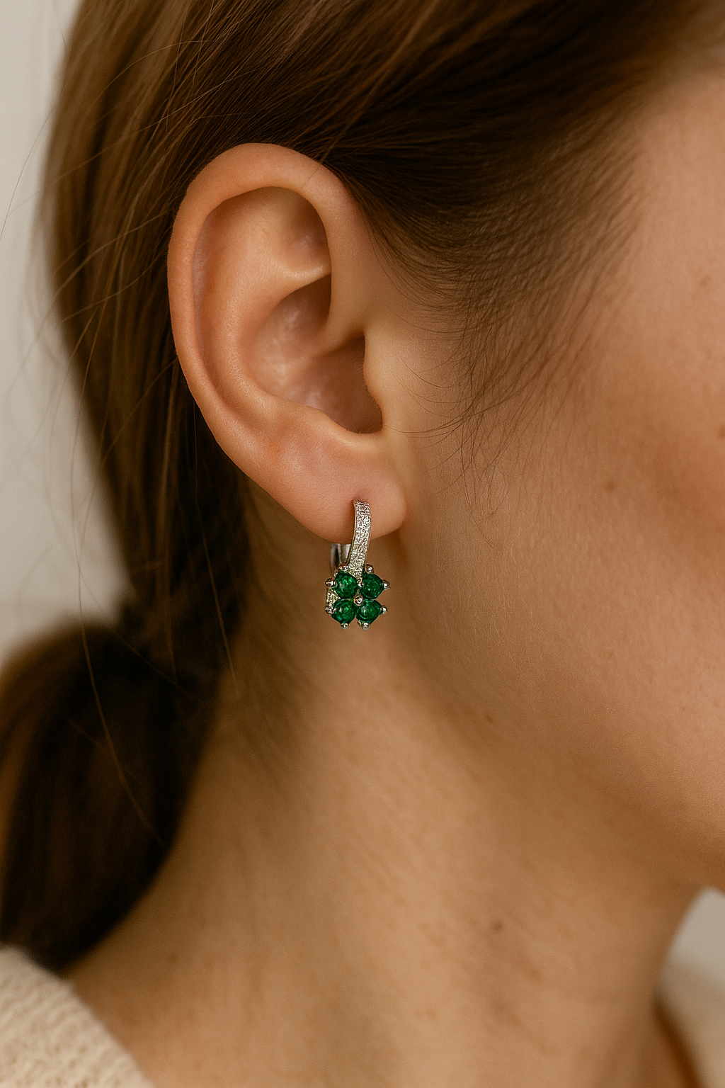 Pendientes “Verde Aurora”