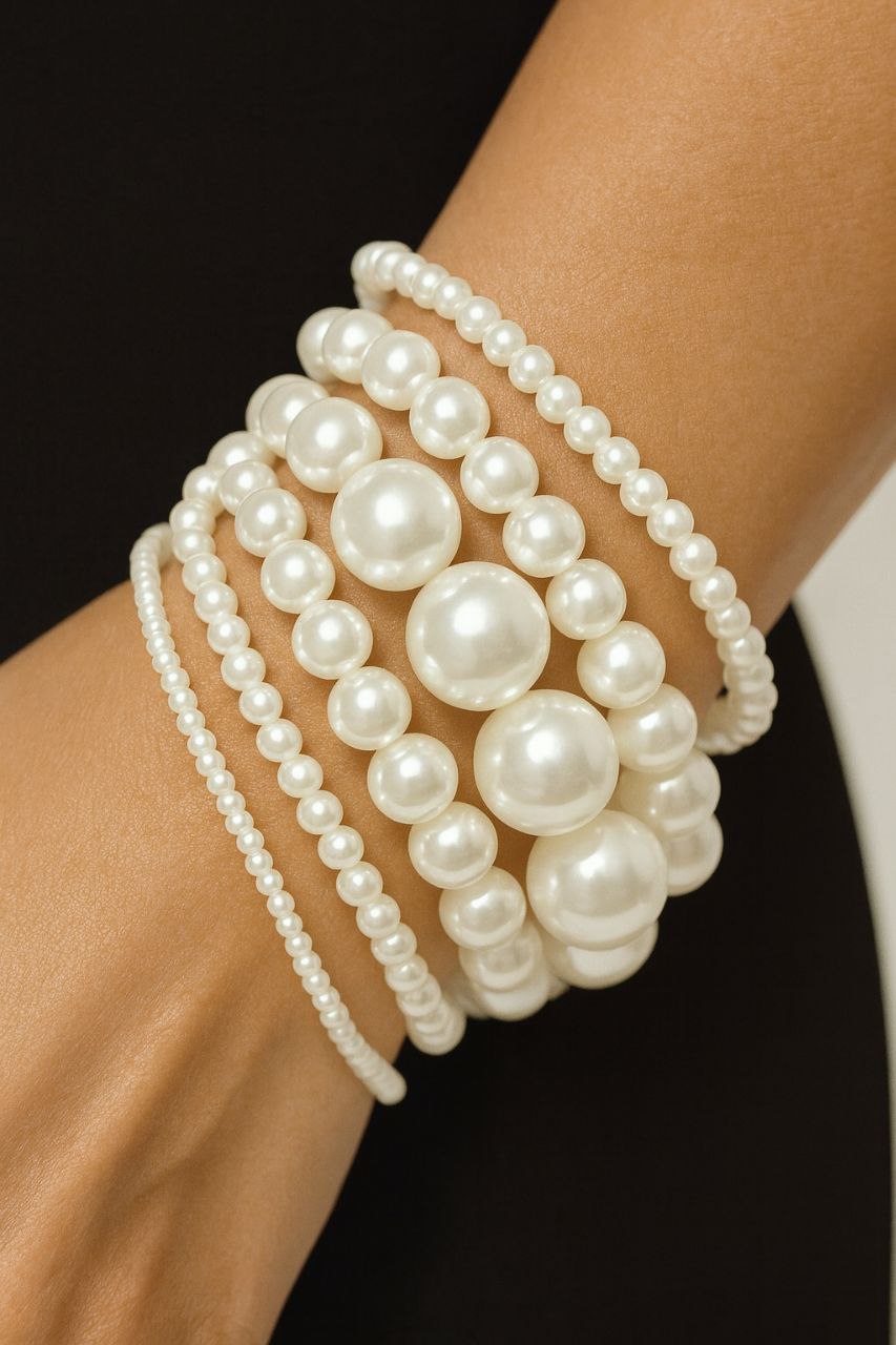 Pulsera de Perlas Multitira
