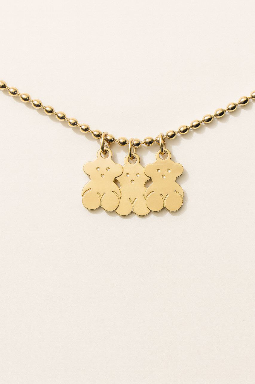 Collar "Trío de Ositos Dorados"