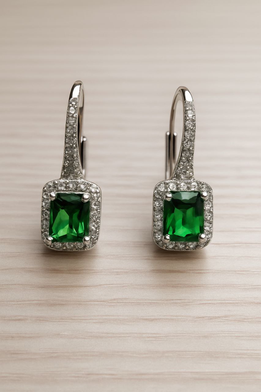 Pendientes “Esmeralda Imperial”