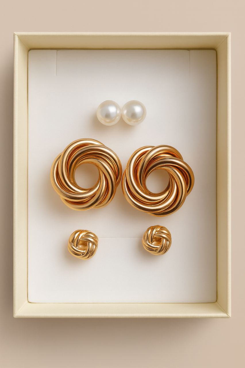 Set de Pendientes "Golden Elegance"