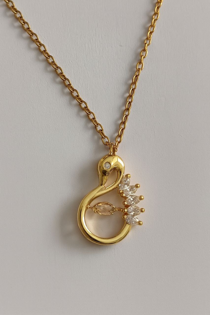 Collar Cisne Dorado