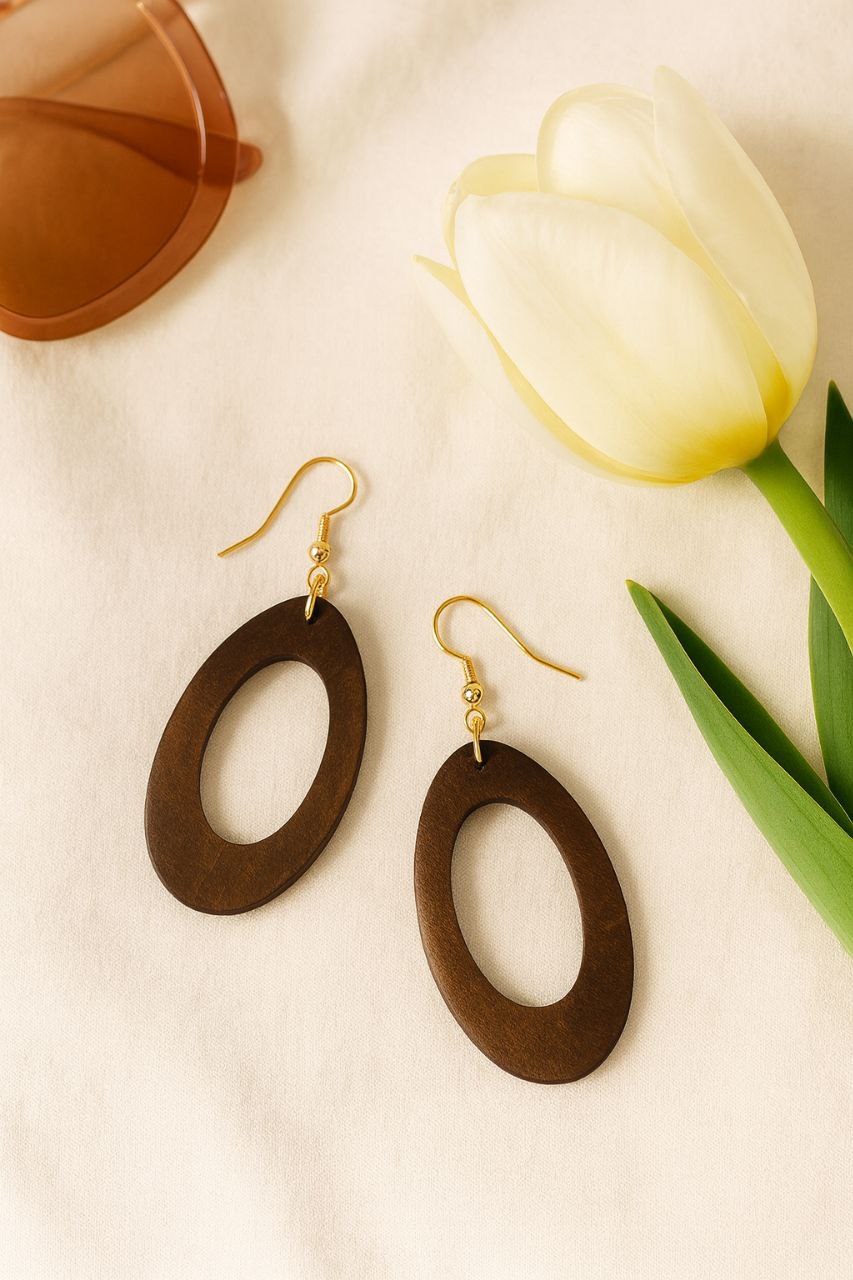 Pendientes “Aro de Madera”