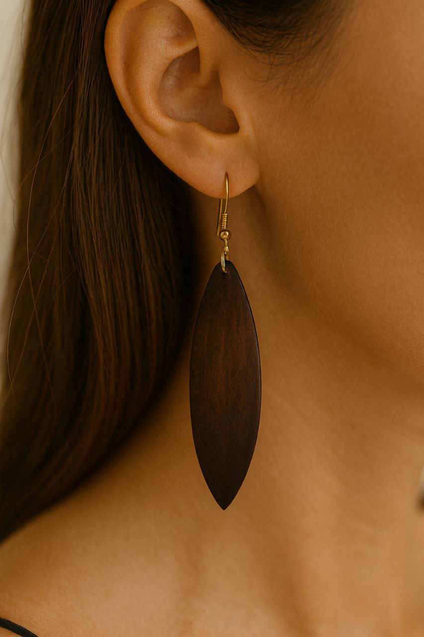 Pendientes “Hoja de Tierra”