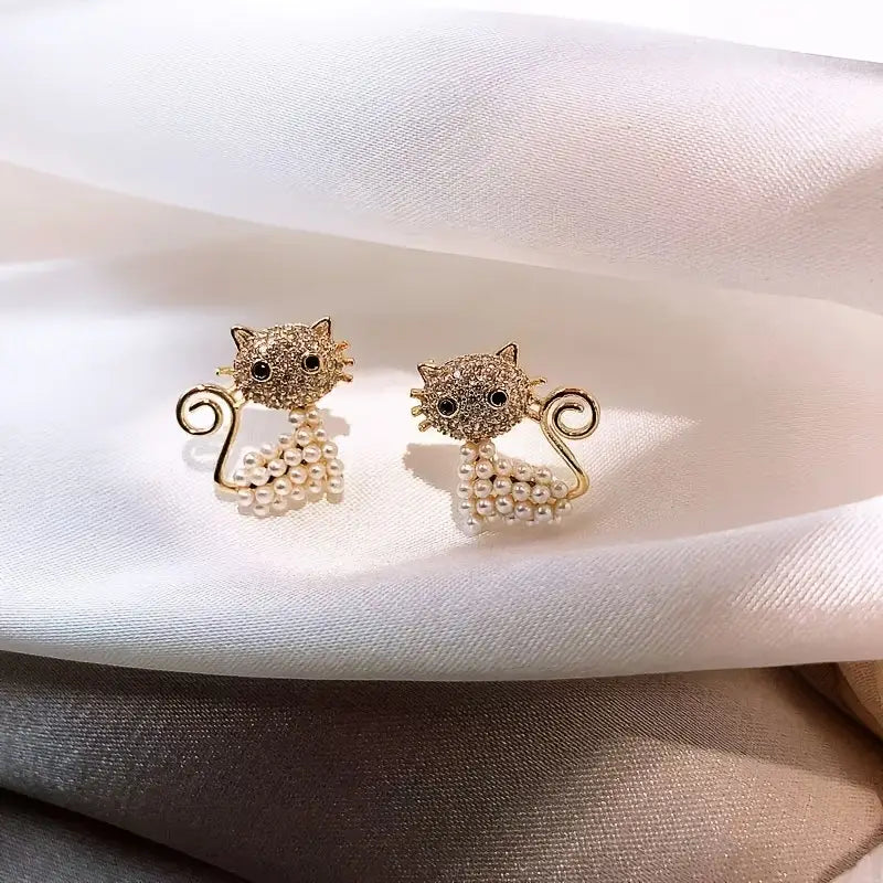 Pendientes “Cat Pearl”
