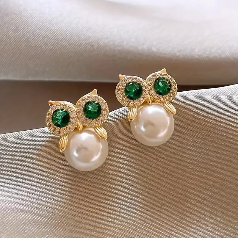 Pendientes “Owl Pearl”